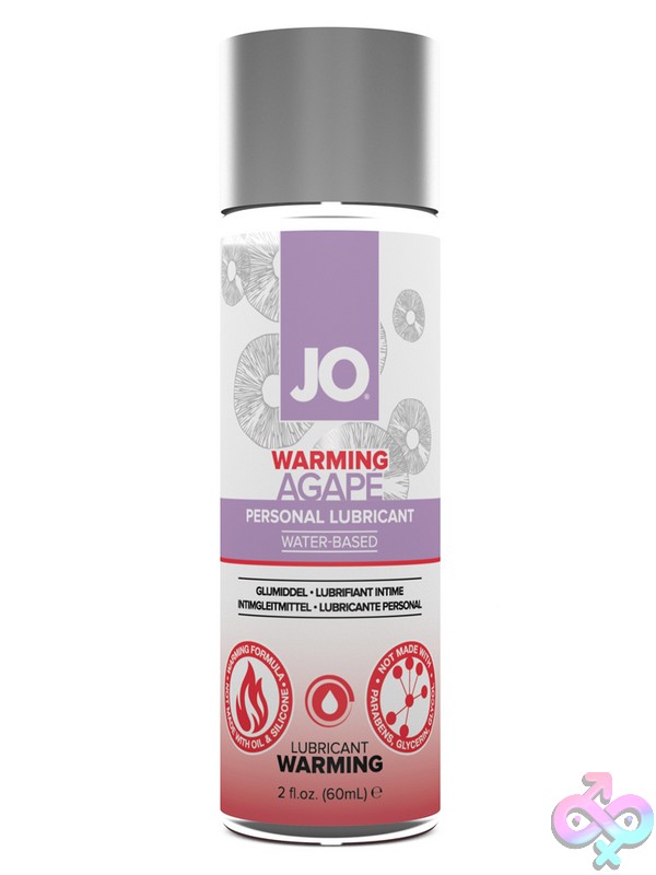 Discreet-Toys-Jo-Agape-Warming-Lubricant-2-Oz-Nu-Jo42009 Jo Agape Warming Lubricant 2 Oz Clear Water-Based Formula By System Jo