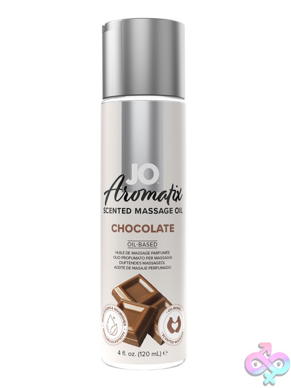 Discreet-Toys-Jo-Aromatix-Chocolate-Massage-4-Oz-Nu-Jo40128 Jo Aromatix Chocolate Massage Oil 4 Oz Bottle By System Jo