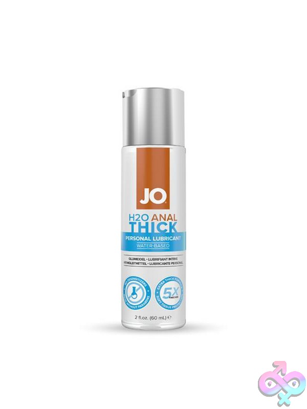 Discreet-Toys-Jo-H2O-Anal-Thick-2-Oz-Nu-Jo40112 Clear Extra-Thick Water-Based Anal Lubricant 2 Oz Bottle By System Jo