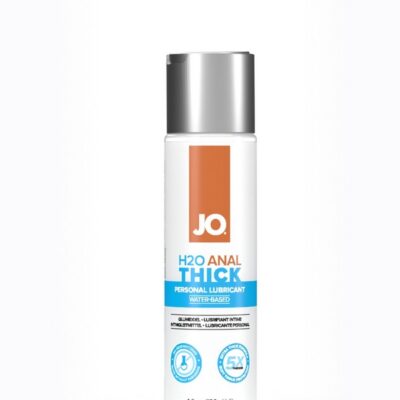 Clear extra-thick water-based anal lubricant 4 oz bottle by System Jo