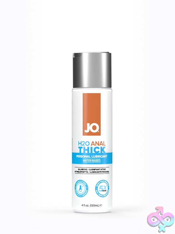 Discreet-Toys-Jo-H2O-Anal-Thick-4-Oz-Nu-Jo40113 Clear Extra-Thick Water-Based Anal Lubricant 4 Oz Bottle By System Jo