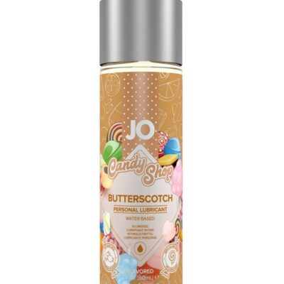 Jo H2O Candy Shop butterscotch flavored water-based lubricant 2 oz clear bottle by System Jo