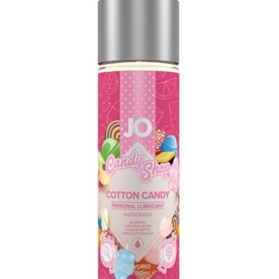 Jo H2O Cotton Candy flavored water-based lubricant 2 oz clear bottle by System Jo