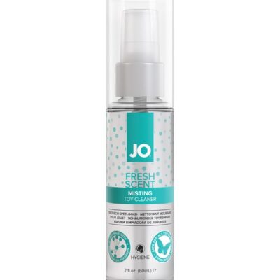 Travel-sized misting toy cleaner spray bottle by System Jo