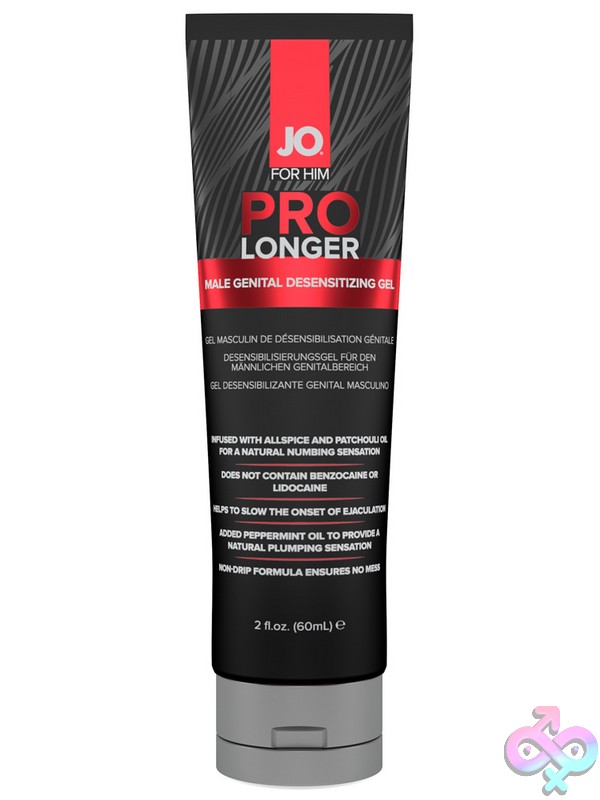 Discreet-Toys-Jo-Prolonger-Gel-2-Oz-Nu-Jo42031 Jo Prolonger Gel 2 Oz Tube In Black Packaging By System Jo