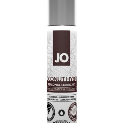 JO Coconut Hybrid personal lubricant 1 oz creamy white formula by System Jo