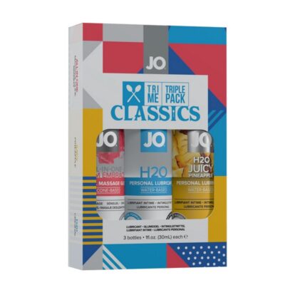 Jo Tri Me Triple Pack Classics water-based lubricant set by System Jo