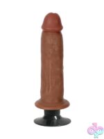 Jock 7" Bareskin Vibrating Dong No Balls – Latte - Image 2