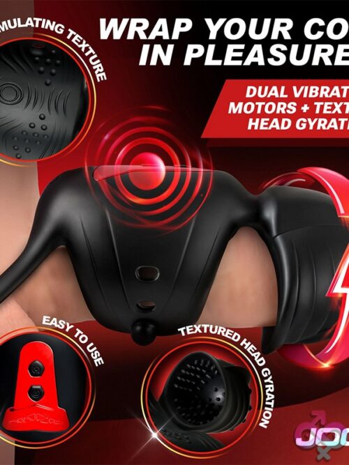 Advanced Helmet Humper Gyrating &Amp; Vibrating Silicone Masturbator - Image 4