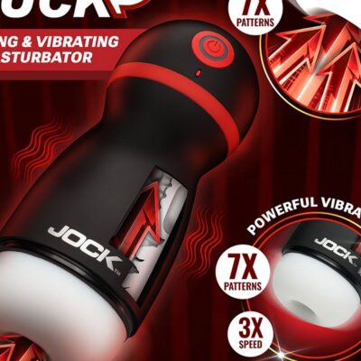 black tpe suction masturbator Jock Advanced Ultra Suck by Curve Novelties