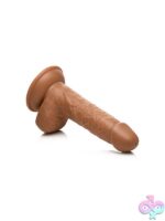 Jock Baseball Brian 7" Realistic Dildo With Balls – Brown - Image 3