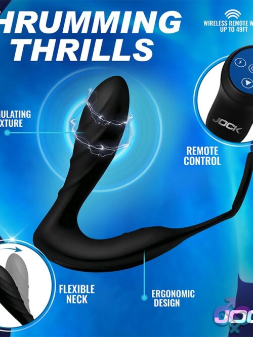 Jock Electro Shockwave E-Stim Anal Plug W/ C-Ring - Image 4