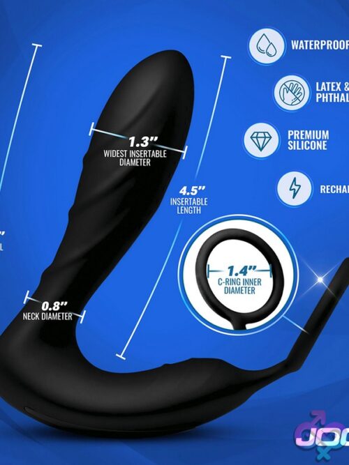 Jock Electro Shockwave E-Stim Anal Plug W/ C-Ring - Image 6