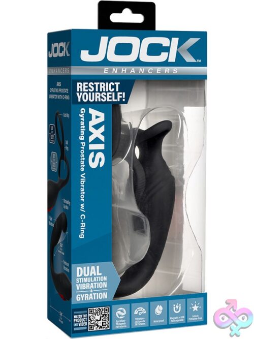 Jock Enhancers Axis Gyrating Prostate Vibrator With C-Ring - Image 2