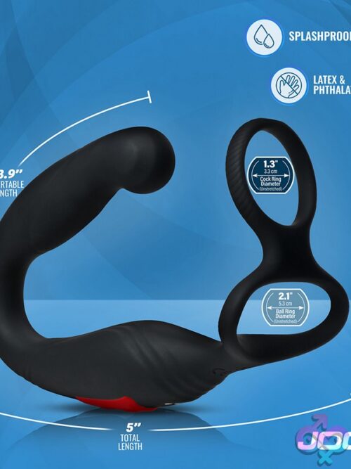 Jock Enhancers Axis Gyrating Prostate Vibrator With C-Ring - Image 5