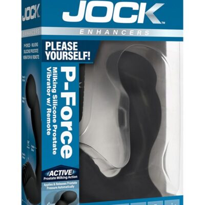 Hands-free dual-motor milking prostate vibrator in black silicone and ABS by Curve Novelties