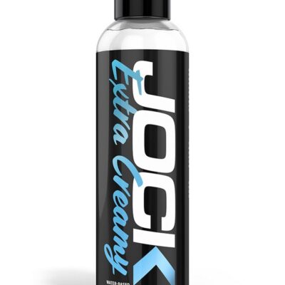 Jock Extra Creamy white water-based lubricant 8 oz bottle by Curve Novelties