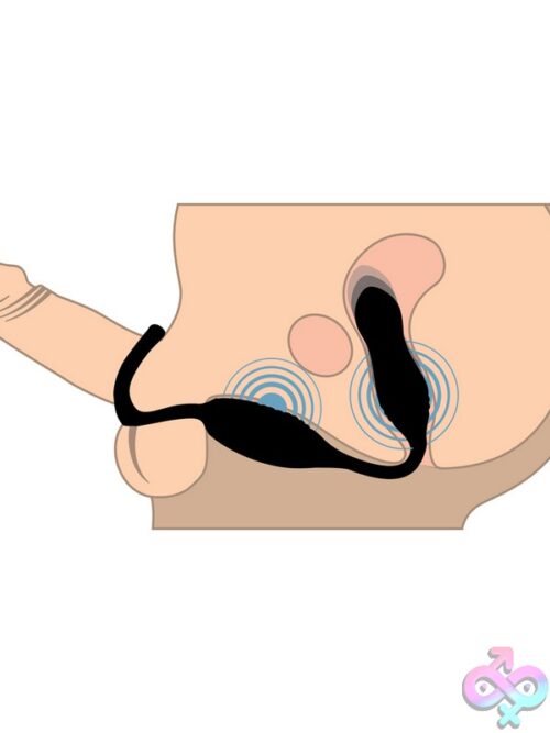 Jock Hyper Thrusting Vibrating Anal Plug With C-Ring – Black - Image 3