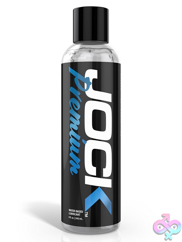 Discreet-Toys-Jock-Premium-Water-Based-Lubricant-8-Oz-Nu-Cn1063 Jock Premium Water-Based Lubricant 8 Oz Clear Formula Bottle By Jock