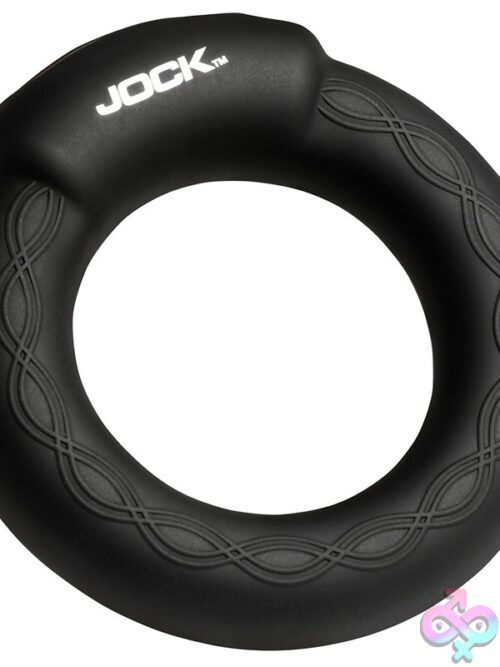 Jock Rumbler Vibrating &Amp; Warming C-Ring – Black - Image 2
