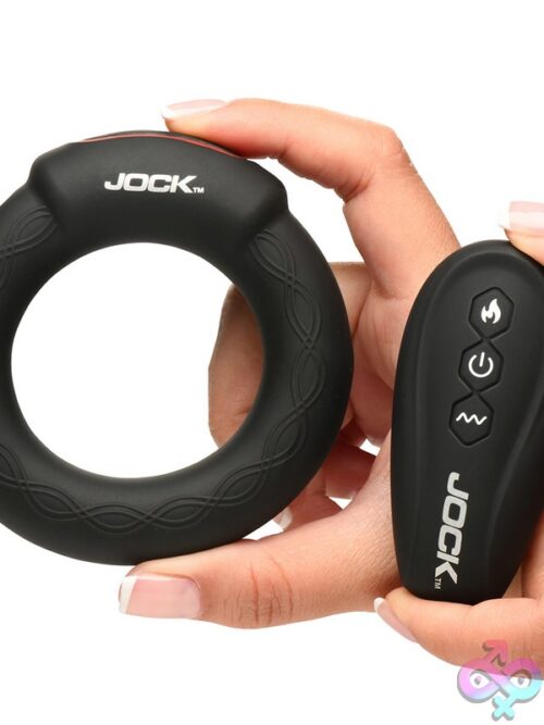 Jock Rumbler 2&Quot; Vibrating &Amp; Warming C-Ring – Black - Image 3