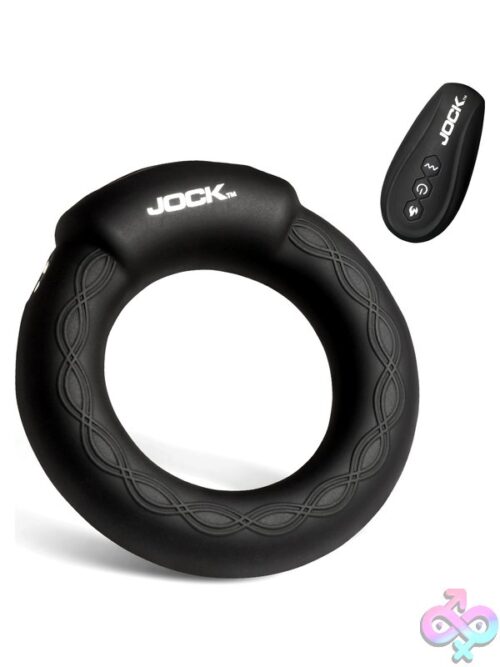Jock Rumbler Vibrating &Amp; Warming C-Ring – Black - Image 9