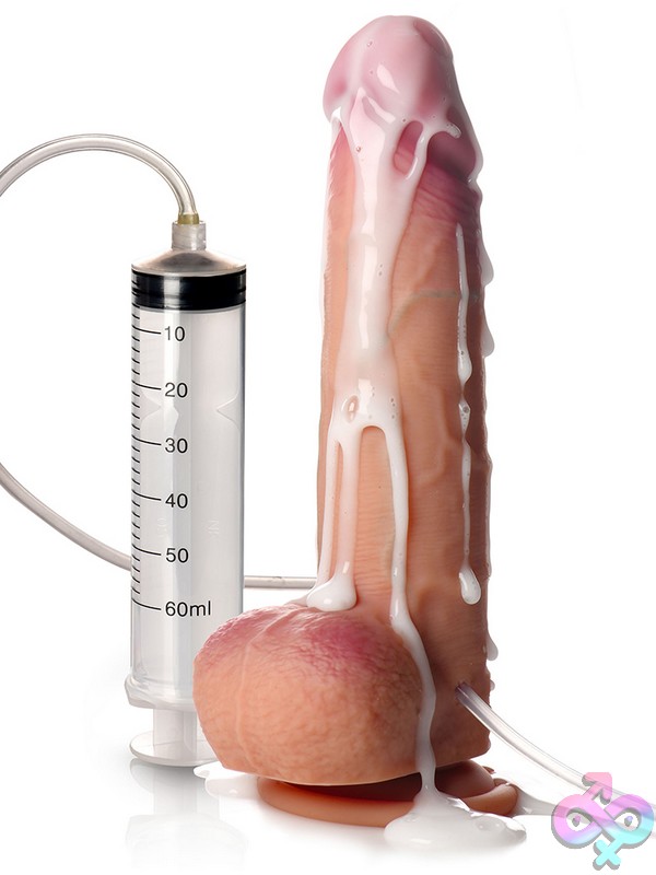 Discreet-Toys-Jock-Squirters-8-75-Ejaculating-Silicone-Dildo-W-Balls-Nu-Cn1065 Ejaculating Silicone Dildo Jock Squirters 8.75 Inch With Balls By Curve Novelties Pink