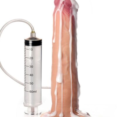 9 inch ejaculating silicone dildo Jock Squirters 9.75 by Curve Novelties