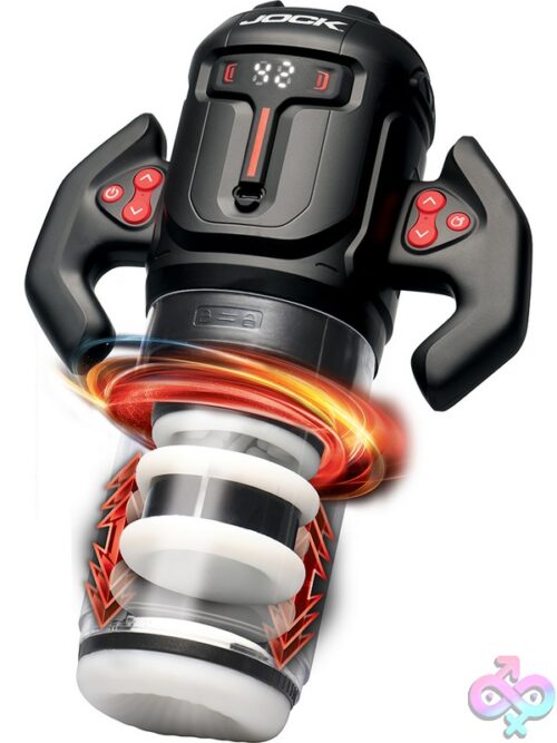 Jock Turbo Spin Thrusting &Amp; Rotating Masturbator – Black - Image 2