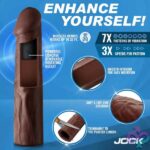 Jock Vibrating Penis Extension with Remote - Dark - Image 3