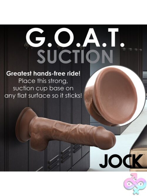 Jock Weightlifting Wesley 7&Quot; Dildo With Balls – Brown - Image 10