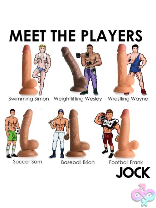 Jock Weightlifting Wesley 7&Quot; Dildo With Balls – Brown - Image 12
