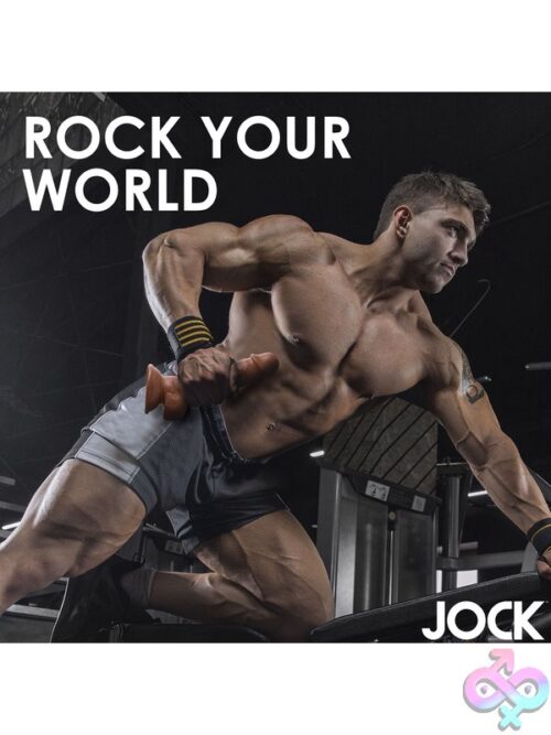Jock Weightlifting Wesley 7&Quot; Dildo With Balls – Brown - Image 6