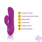 Jolie Mini Pleasure Ridges Rabbit Vibe - Berry - Image 3