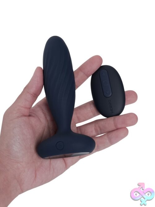 Jordan Thrusting Vibrating Anal Plug – Navy Blue By Svakom - Image 3