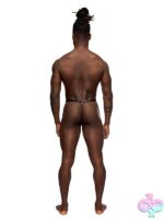 Jouster G-Thong with Contour Pouch & Studded Leather-Look