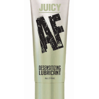 Juicy AF Desensitizing Gel Lube by Little Genie squeezable tube for anal comfort