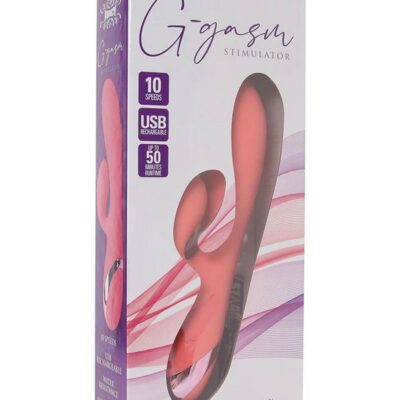 Bendable pink silicone rabbit vibrator with dual motors by Juicy