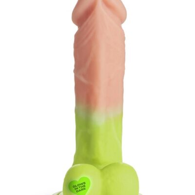 green silicone dildo with balls K-Pop Idols Reiven by XR Brands