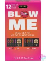 Kama Sutra Blow Me Packet Set with assorted flavored lube and warming body topping sachets by Kama Sutra