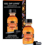 Kama Sutra Sex Toys - Oil of Love - Tropical Mango - 0.75 Fl. Oz. / 22  ml