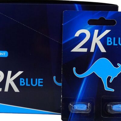 Kangaroo 2K Blue 2-pill supplement 30-count counter display by Kangaroo