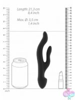 Keira Bendable Rabbit Vibrator in Black - Image 3
