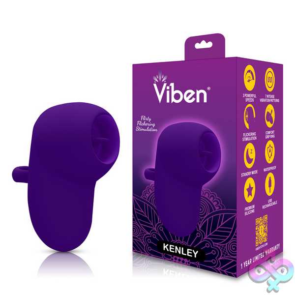 Discreet-Toys-Kenley-Flickering-Finger-Vibe-Violet-Vb-75031 Kenley Flickering Finger Vibe - Violet - Image 1