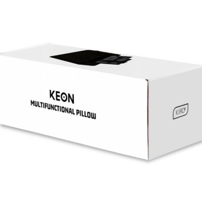 Keon Accessory Pillow & Strap in black with integrated strap system by Kiiroo