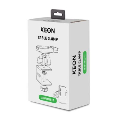 Adjustable black metal table clamp accessory for Keon Automatic Masturbator by Kiiroo