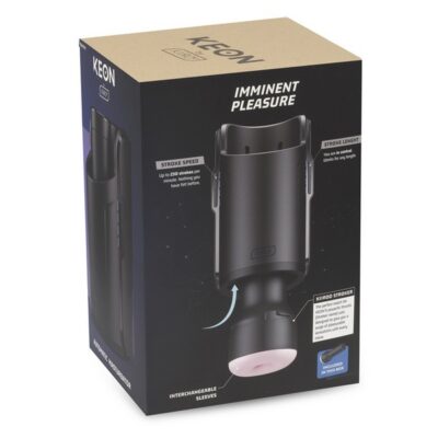 Kiiroo Keon automatic thrusting masturbator combo set with FeelStroker sleeve in black
