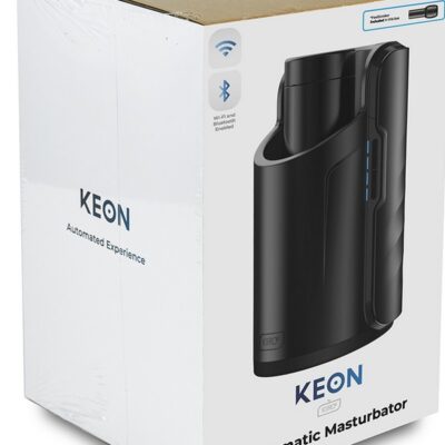 Kiiroo Keon WiFi automatic stroker and FeelStroker silicone sleeve combo in black