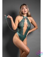 Keyhole Halter Teddy & Leash