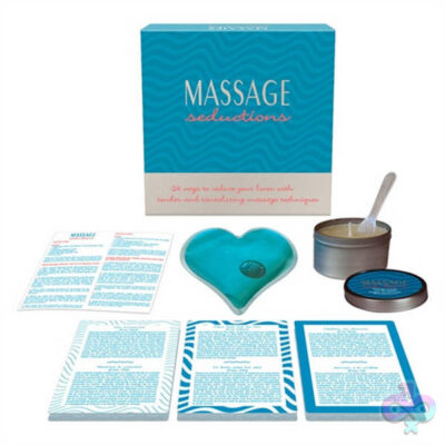 Massage Seductions erotic massage kit by Kheper Games — 24 sensual techniques card set